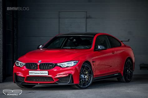 BMW M4 Coupe gets the awesome Ferrari Red color and M Performance Parts