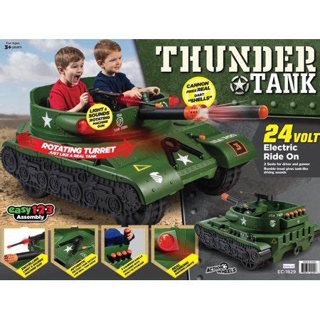 NEW WALMART EXCLUSIVE Adventure Force 24 Volt Thunder Tank GREEN Ride ...