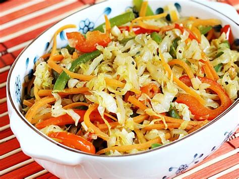 Cabbage stir fry | Chinese style stir fried cabbage - Swasthi's Recipes