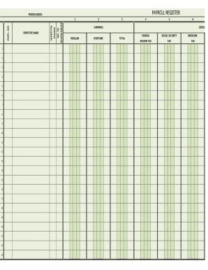 Employee Payroll Ledger Template - Fill and Sign Printable Template Online