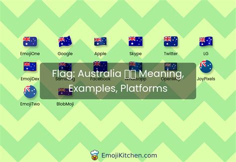 🇦🇺 flag: Australia emoji meaning, info, stats - EmojiKitchen