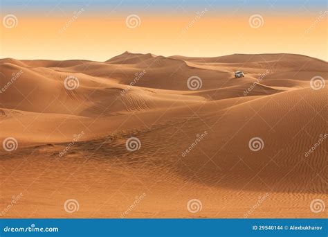 Desert Safari on Sunset Near Dubai. UAE Stock Photo - Image of safari, arabia: 29540144