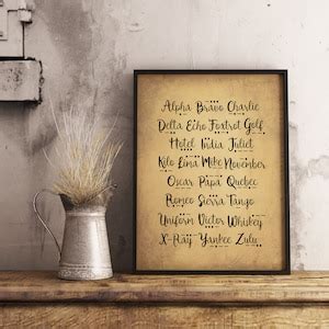 Alpha Bravo Charlie Print Military Alphabet Code Print Morse - Etsy