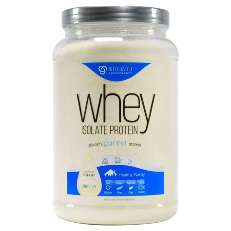 Integrated Supplements Whey Isolate Protein Powder, Vanilla, 20g ...