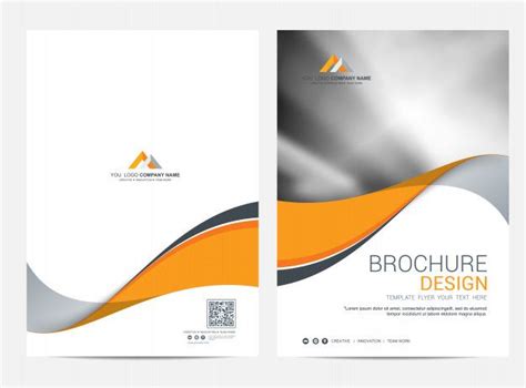 Brochure template flyer design vector background Premium Vector | Business brochure design ...