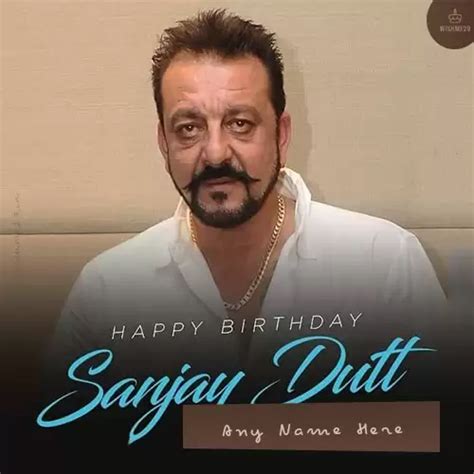 Sanjay Dutt Wishes Images With The Name Download