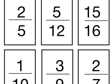 Fractions Cards- Unit and Non-Unit fractions | Teaching Resources