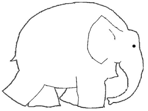 elmer the elephant coloring page - Google Search | Elmer the elephants, Elephant template ...