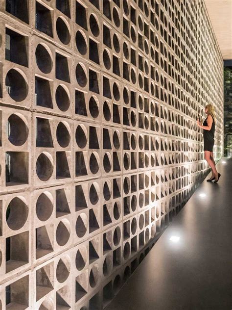 Design Detail - A Wall Of Concrete Blocks With Geometric Shapes | CONTEMPORIST