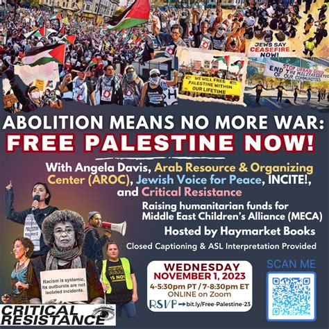 Abolition Means No More War: FREE PALESTINE NOW! – Critical Resistance