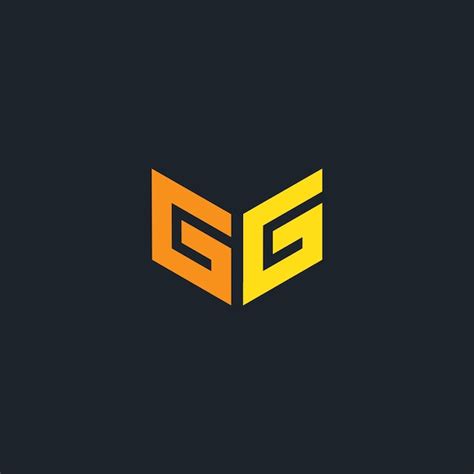 Premium Vector | Gg logo vector