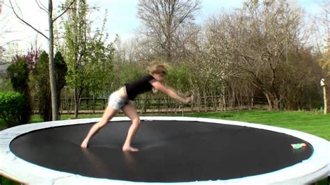 How to Do a Cartwheel on a Trampoline - Enter Mothering