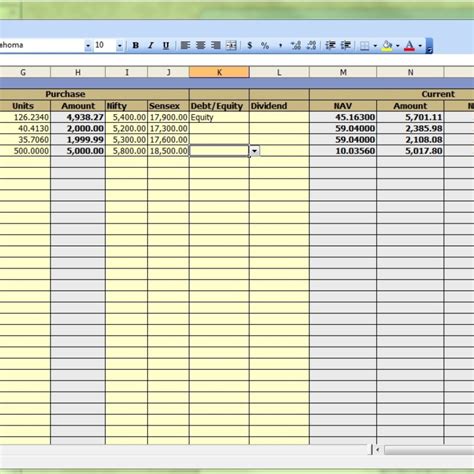 Dividend Tracker Spreadsheet Excel for Portfolio Tracking Spreadsheet ...