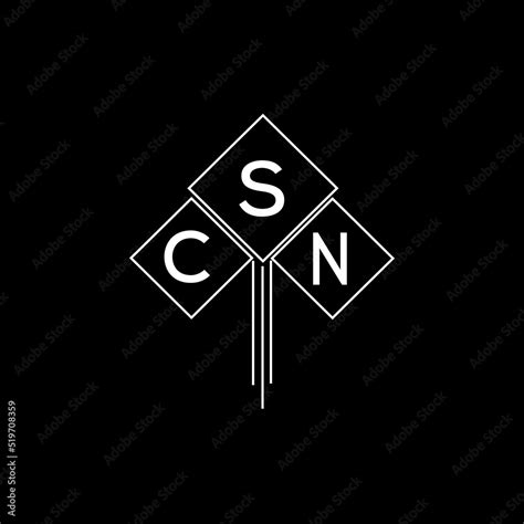 CSN letter logo design with white background in illustrator, CSN vector ...