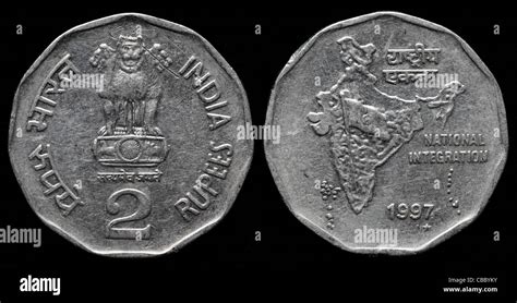 2 rupee coin hi-res stock photography and images - Alamy