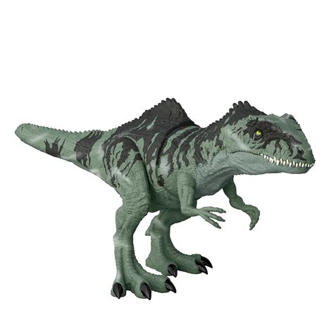 Buy Jurassic World Dominion Dinosaur Toy, Strike N Roar Giganotosaurus, Action Figure with ...