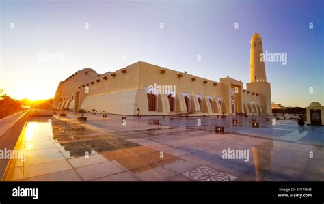 Imam Abdul Wahab Mosque: The Qatar State Grand Mosque Mosque Stock ...