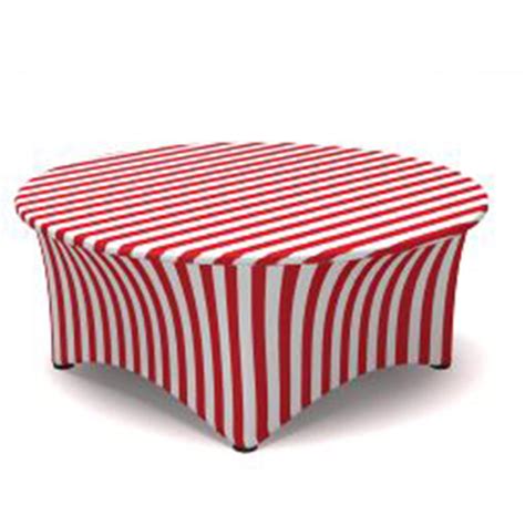 Red & White Stripe Spandex Form - Patterned, Table Linens, Textiles ...