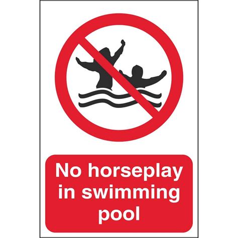 No Horseplay Signs | Prohibitory Water Safety Signs Ireland