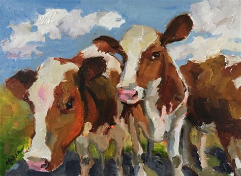 Impressionistic painting of cows | Animal paintings, Original fine art, Art