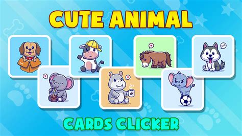 Cute Animal Cards Game - Play online at simple.game