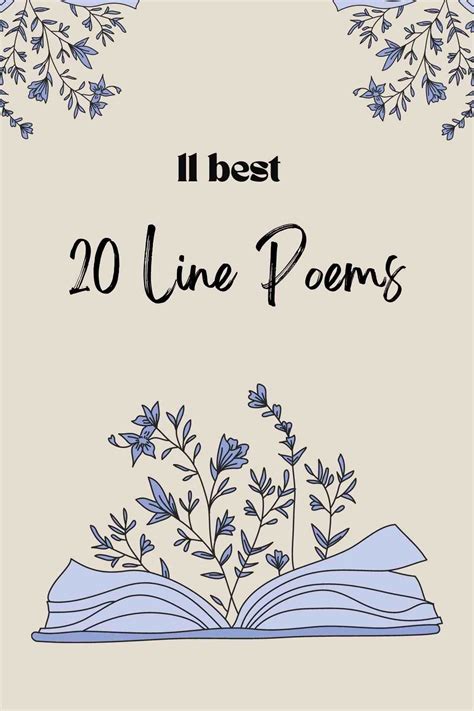 11 Best 20 Line Poems - Aestheticpoems