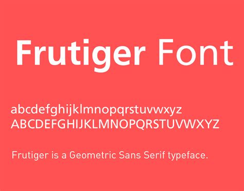 Frutiger Font Free Download - Free Fonts