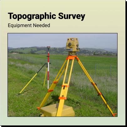 Equipment Required to Complete a Topographic Survey – Equator