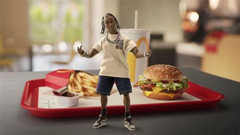 Travis Scott Stars (As An Action Figure) In A McDonald's Commercial