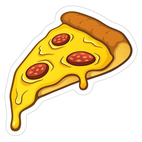 Slice of Pepperoni Pizza Sticker