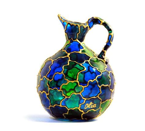 17 Best images about Glass vase and glass painting on Pinterest | Glass vase, Painted wine ...