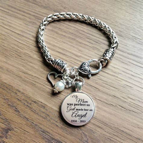 Memorial Jewelry, loss of MOM, Personalized charm Bracelet or Charm necklace | Personalized ...