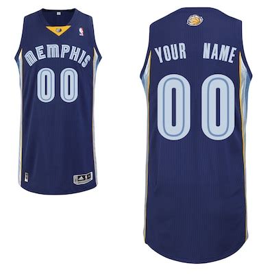 Mens Memphis Grizzlies adidas Big & Tall Custom Authentic Road Jersey ...