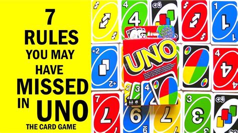 7 Rules You May Have Missed In UNO The Card Game - How To Play ...