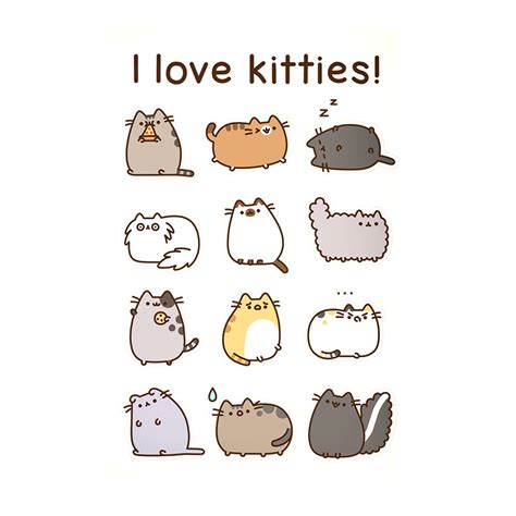 Pusheen I Love Kitties Pusheen Cute Pusheen Cat Cat Stickers | The Best Porn Website