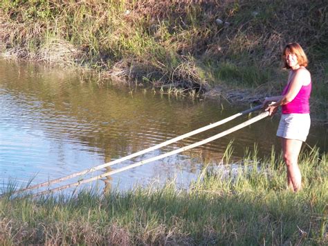 My Backyard: We made our own bamboo cane fishing poles