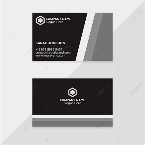 Black Business Card Template Template Download on Pngtree