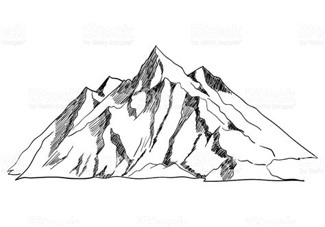 Line Drawing Mountains at GetDrawings | Free download