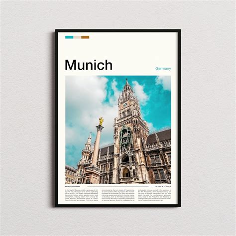 Munich Print, Munich Poster, Munich Wall Art, Munich Art Print, Munich ...