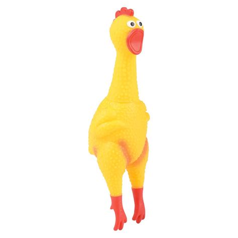 8" RUBBER CHICKEN WITH SOUND - The Stuff Shop