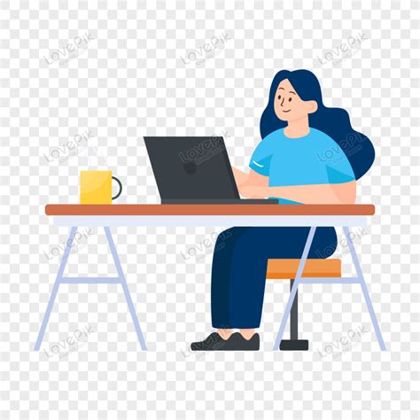 Work From Home Illustration Vector, Editable, Work Vector, Workspace ...