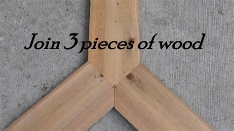 How to join 3 pieces of wood using the same angle!! - YouTube