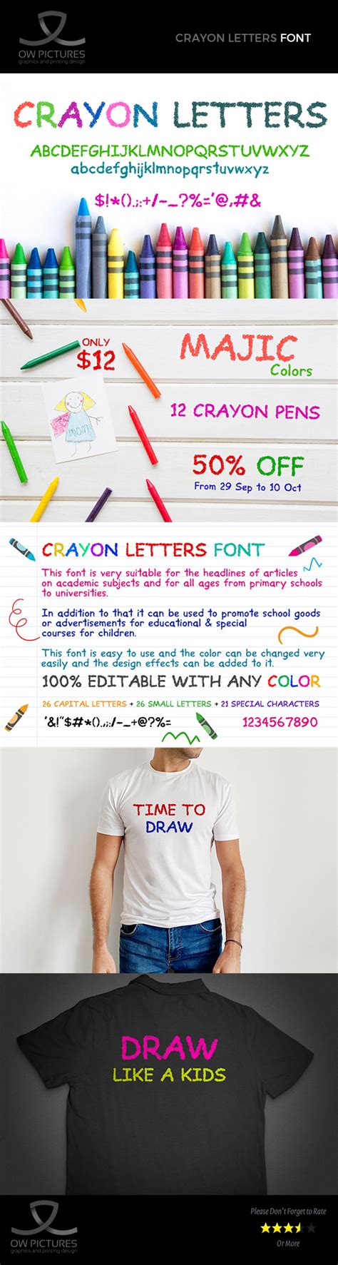 Crayon Letters Font on Behance