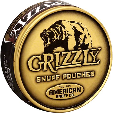 Grizzly Smokeless Tobacco, Snuff pouches | Tobacco | Sun Fresh