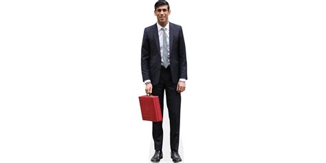 Rishi Sunak (Red Case) Cardboard Cutout - Celebrity Cutouts