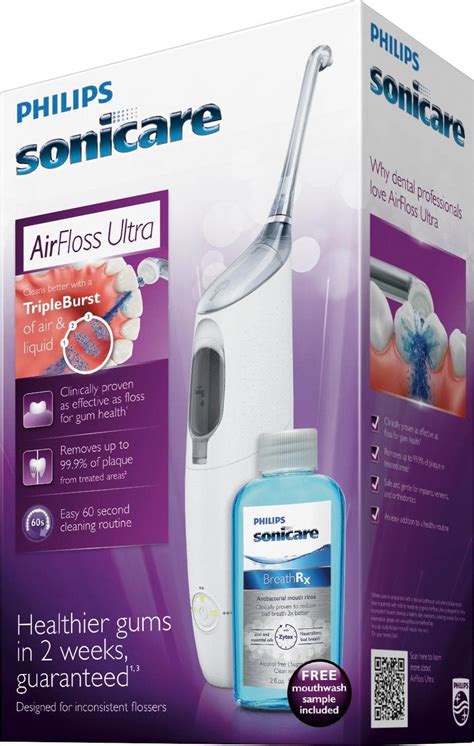 Customer Reviews: Philips Sonicare AirFloss Ultra Flosser White with grey accents HX8332/11 ...