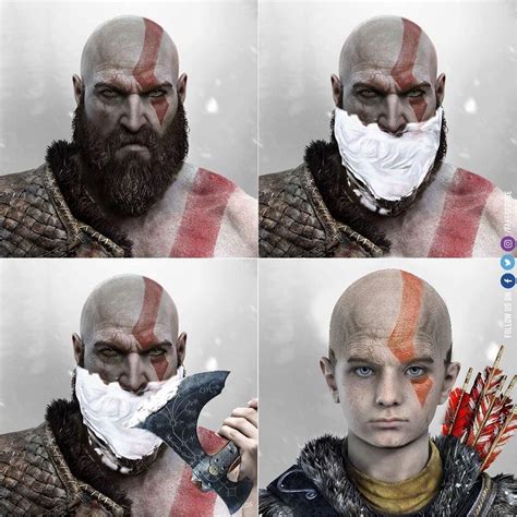 Pin de TH3 J0K3R🃏 em memes | God of war, Kratos desenho, Playstation