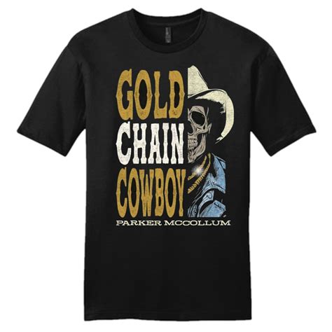 Parker McCollum Gold Chain Cowboy Skull Tee