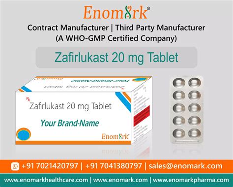 Zafirlukast Tablets Contract Manufacturer