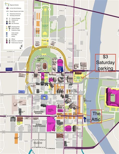 Map Of Tourist Attractions in Nashville TN Pdf Download - Best Tourist ...